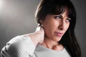 Cervical osteochondrosis on a woman