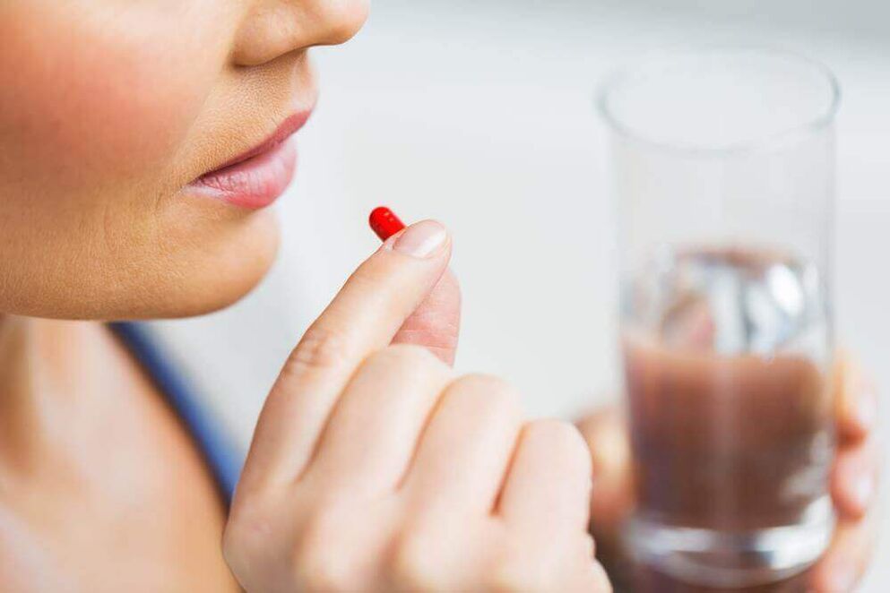 taking medicine for cervical osteochondrosis